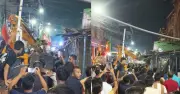 কলকাতায় বিজেপির মিছিলে বুলডোজার নিয়ে মাংসের দোকান ভাঙার অভিযোগ