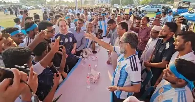 আর্জেন্টিনার রাষ্ট্রদূতের মুন্সীগঞ্জে ভক্তদের সঙ্গে ফুটবল উৎসব