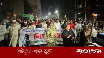 বিদ্যুৎ ও জ্বালানির দামবৃদ্ধির প্রতিবাদে এনসিপির বিক্ষোভ মিছিল