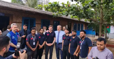 তুরস্কের পররাষ্ট্রমন্ত্রী হাকান ফিদানের রোহিঙ্গা ক্যাম্প পরিদর্শন
