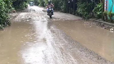 বাঞ্ছারামপুর-হোমনা সড়ক মেরামত শুরু, গাজীপুরে যুবলীগের মিছিলে হুমকি