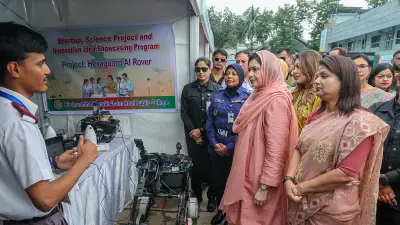 ঢাকা জেলা বিজ্ঞান প্রদর্শনীতে শিক্ষার্থীদের উদ্ভাবনী প্রজেক্ট