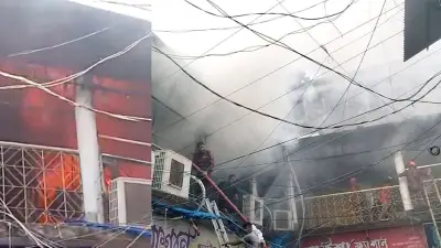 চাঁপাইনবাবগঞ্জে নিউ মার্কেটে আগুন, এক ঘণ্টায় নিয়ন্ত্রণ