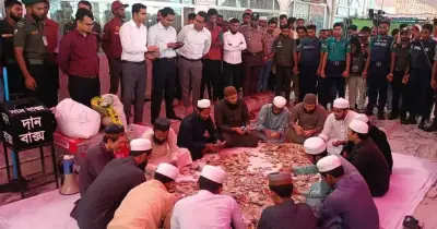শাহজালাল মাজারে দানবাক্সের টাকা প্রকাশ্যে গণনা শুরু