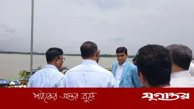 সাদাপাথর নৌকাঘাটে ১০ মিনিট থাকেই ফিরে গেলেন প্রতিমন্ত্রী ফরহাদ হোসেন আজাদ
