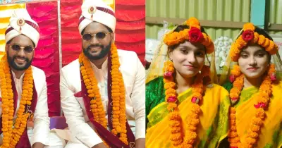 টাঙ্গাইলে যমজ দুই ভাইয়ের সঙ্গে যমজ দুই বোনের বিয়ে