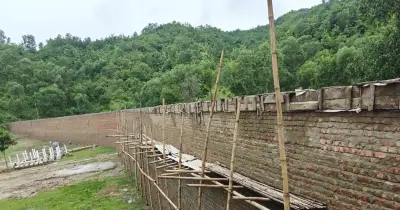টেকনাফের বনে বন্যহাতির করিডোরে ইটের প্রাচীর নির্মাণ, প্রতিবাদে স্থানীয়রা