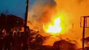 গুইমারায় জ্বালানি তেলের দোকান ও হোটেলে আগুন, ক্ষতি ৫০ লাখ
