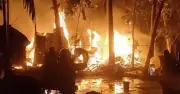 বাউফলে হত্যা মামলার আসামিদের বসতঘরে অগ্নিসংযোগ, এলাকায় উত্তেজনা