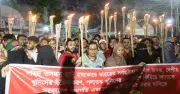ইনকিলাব মঞ্চের মশাল মিছিল: ওসমান হাদি হত্যার বিচার ও চক্রান্ত উদঘাটনের দাবি