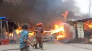 কুড়িগ্রামে অগ্নিকাণ্ডে ৯৫ দোকান ভস্মীভূত, ক্ষতি ১৫ কোটি টাকা