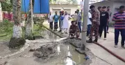 শরীয়তপুরে হাসপাতালের মাঠে মাটি গরম, ৪৮ ঘণ্টা ধরে রহস্য