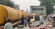ঝিনাইদহে মালবাহী ট্রেনের ৩ ট্যাংকার লাইনচ্যুত, ট্রেন চলাচল বন্ধ