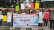 এআই ঝুঁকি রোধে প্রেসক্লাবে মানববন্ধন ও র‍্যালি