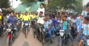 বিশ্বকাপে ব্রাজিল-আর্জেন্টিনা সমর্থকদের উৎসব যশোরের বাঘারপাড়ায়