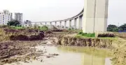 পদ্মা সেতুর পিলার থেকে মাটি কাটা নিয়ে বিতর্ক