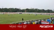 গাজীপুরে শহীদ বরকত স্টেডিয়ামে ফুটবল উন্মাদনা বাড়ছে