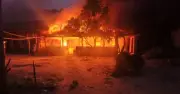 সাঘাটায় শিবির নেতা হত্যা: অভিযুক্ত যুবদল নেতার বাড়িতে অগ্নিসংযোগ, গ্রেপ্তার ১