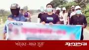 মাস্ক-হেলমেট পরে রাজশাহীতে আ.লীগের ঝটিকা মিছিল