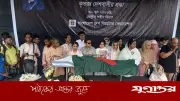 শহীদ মিনারে মুস্তাফা মনোয়ারকে শেষ শ্রদ্ধা নিবেদন