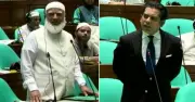সংসদে মাইক্রোওভেন বিতর্কে বিরোধী দলীয় নেতার প্রতিবাদ