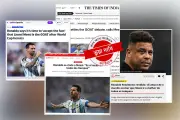 রোনালদো নাজারিওর মেসিকে ‘সর্বকালের সেরা’ বলার দাবিটি ভুয়া