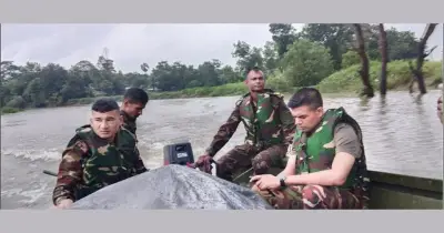 চট্টগ্রামের ৭ উপজেলায় বন্যা মোকাবিলায় সেনাবাহিনী মোতায়েন