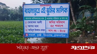 ব্রাহ্মণবাড়িয়ায় সংখ্যালঘু পরিবারের জমি দখলের চেষ্টা, বিএনপি নেতার বিরুদ্ধে জিডি
