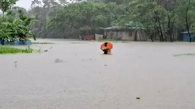 ভারী বর্ষণ ও জোয়ারের পানিতে হাতিয়ায় বিপর্যস্ত উপকূল; পাঁচ জেলায় পানিবন্দি লক্ষাধিক