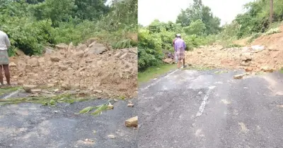 ভারী বর্ষণে কাপ্তাইয়ে পাহাড়ধস, সড়ক যোগাযোগ বন্ধ