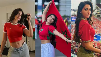 মরোক্কান-কানাডিয়ান বেলি ড্যান্সার নোরা ফাতেহির উভয় সংকট ও স্টেডিয়াম লুক