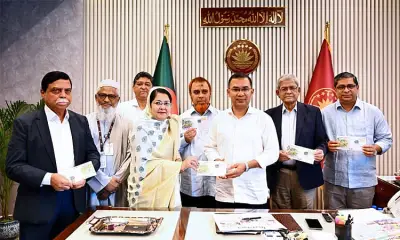 জাতীয় পল্লী উন্নয়ন দিবসে স্মারক ডাকটিকিট উন্মোচন করলেন প্রধানমন্ত্রী