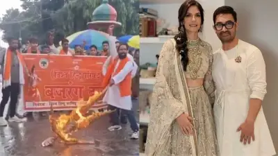 আমির খানের বিরুদ্ধে হিন্দু নারী বিয়েকে কেন্দ্র করে বিক্ষোভ, কুশপুত্তলিকা দাহ
