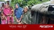 চরফ্যাশনে ভারী বর্ষণে প্লাবিত এলাকা, ত্রাণ দিলেন ইউএনও