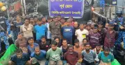 বাঁশখালীতে অবৈধ ট্রলিং বোট ও জালসহ ৩৭ জেলে আটক