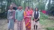 বন্যায় ঘরবাড়ি হারিয়ে মানবেতর জীবনযাপন লোহাগাড়ার সুকুমার পরিবারের