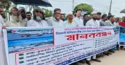 কুয়াকাটায় ৯ দফা দাবিতে মানববন্ধন, বাজেটে বরাদ্দের দাবি